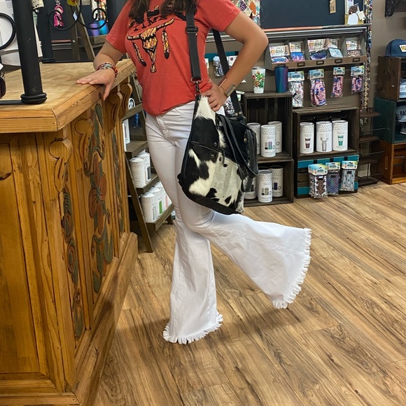 NWT Stella Hi-Rise Super Flare Jeans in white - Picture 6 of 9